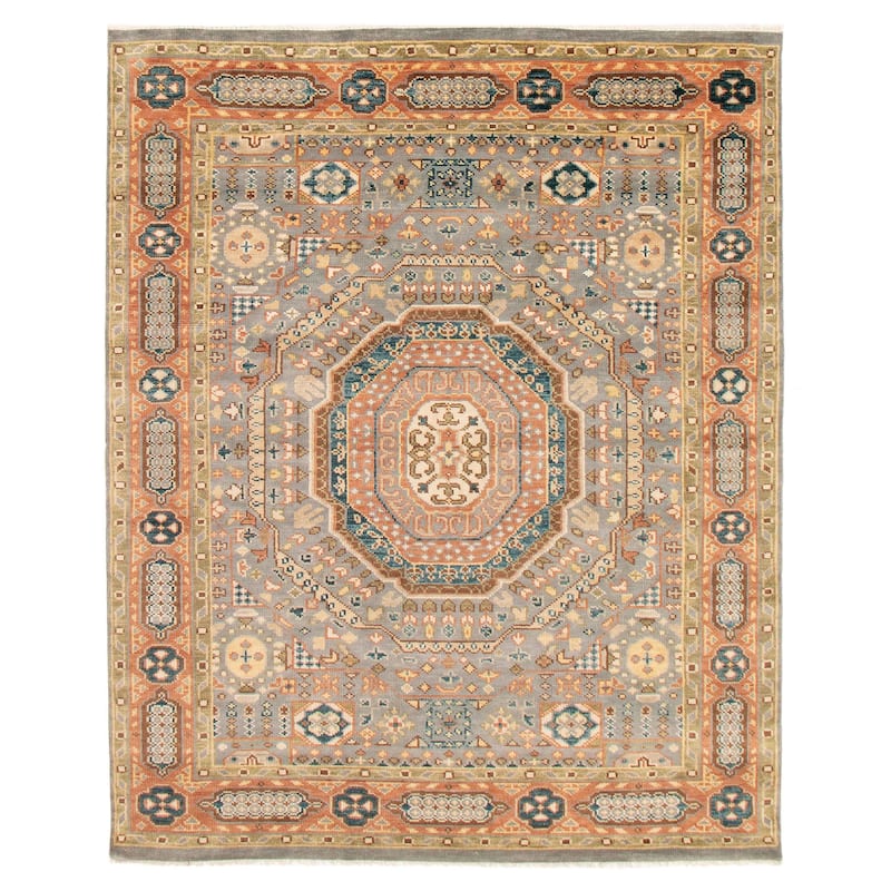 ECARPETGALLERY Hand-knotted Jules Serapi Grey Wool Rug - 8'0 x 10'0 - Grey - 8'0 x 10'0