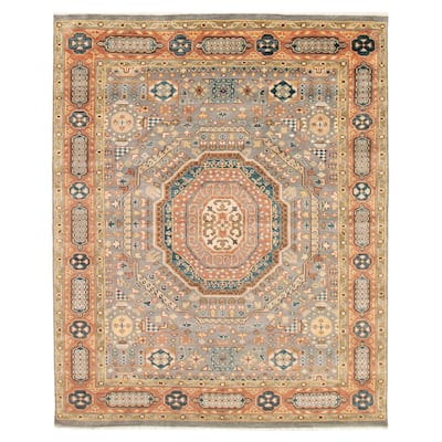 ECARPETGALLERY Hand-knotted Jules Serapi Grey Wool Rug - 8'0 x 10'0
