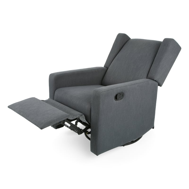 Christopher Knight Home - Hounker Contemporary Upholstered Swivel Recliner