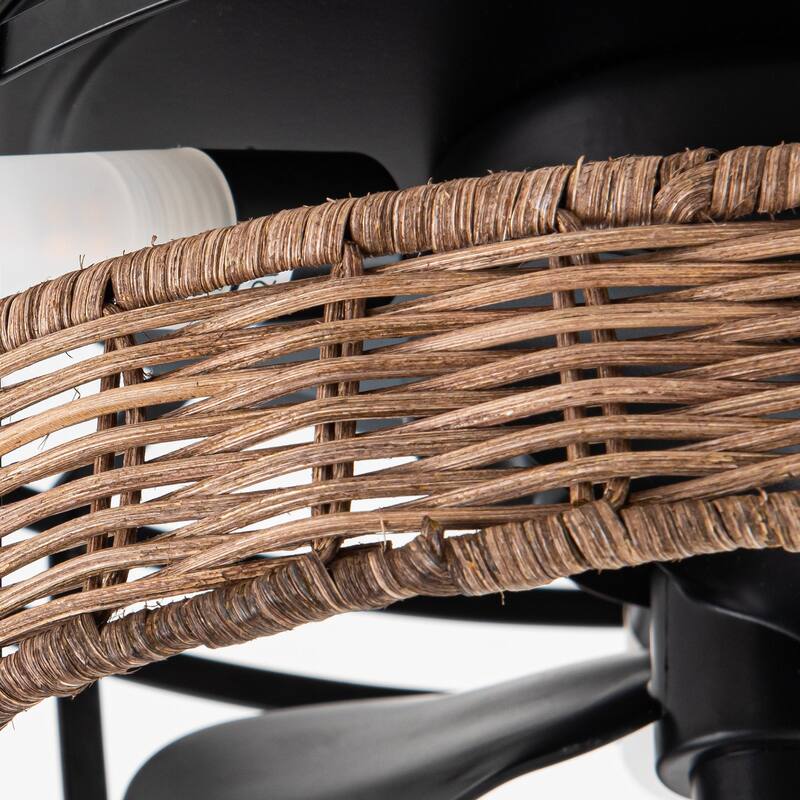 13" 3-Light 3-Blade Rustic Farmhouse Ceiling Fan with Light