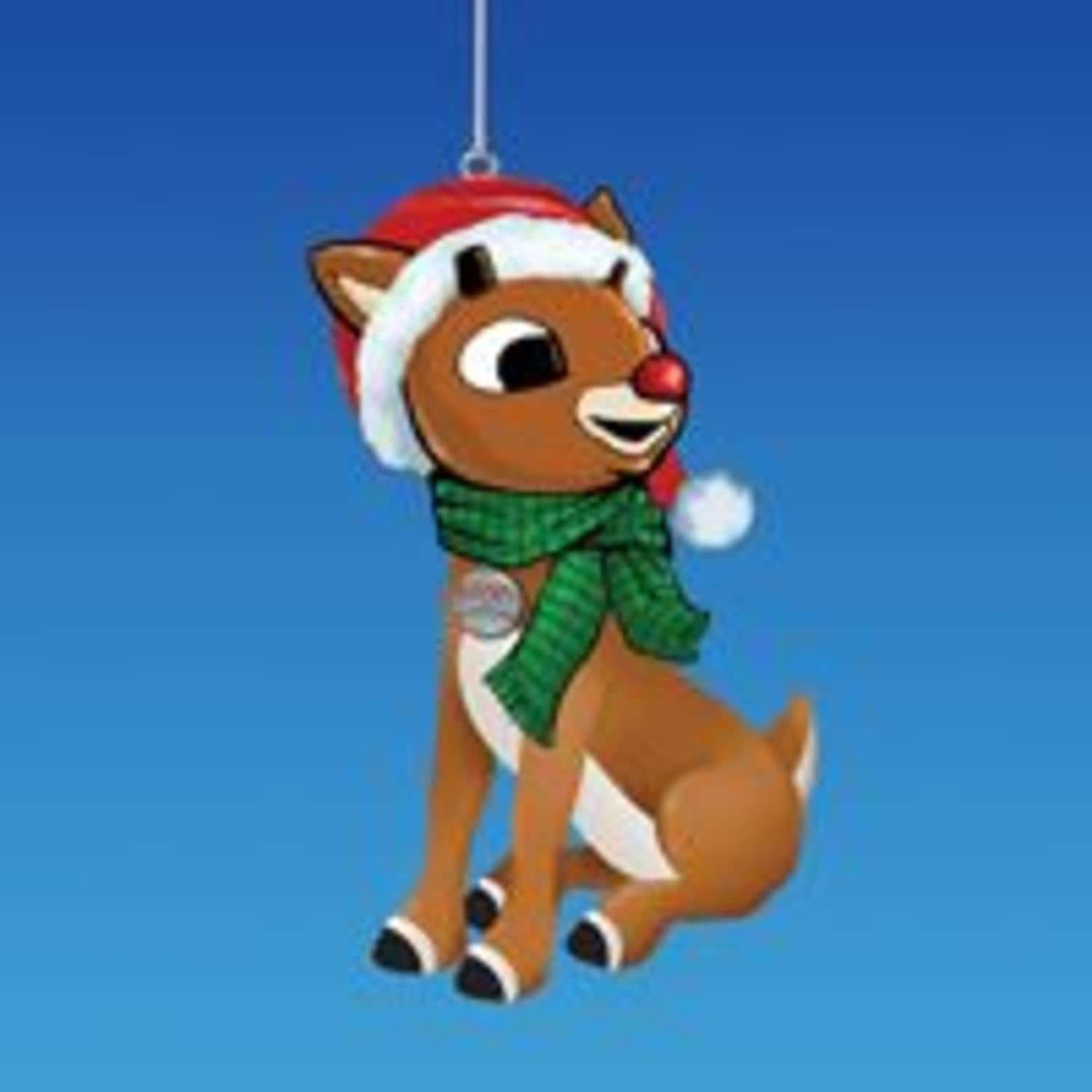 Shop Pack Of 24 Rudolph The Red Nosed Reindeer In Santa Hat Plush