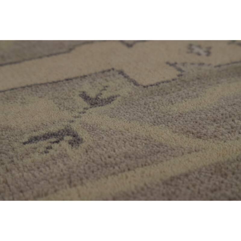 Oushak Indian Large Rug Hand-Knotted Wool Carpet - 10'0"x 13'8"