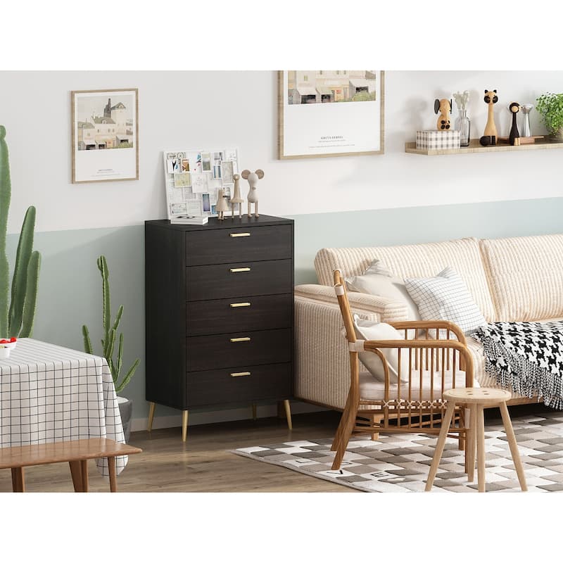 FUFU&GAGA 5 Drawers Dresser Chest