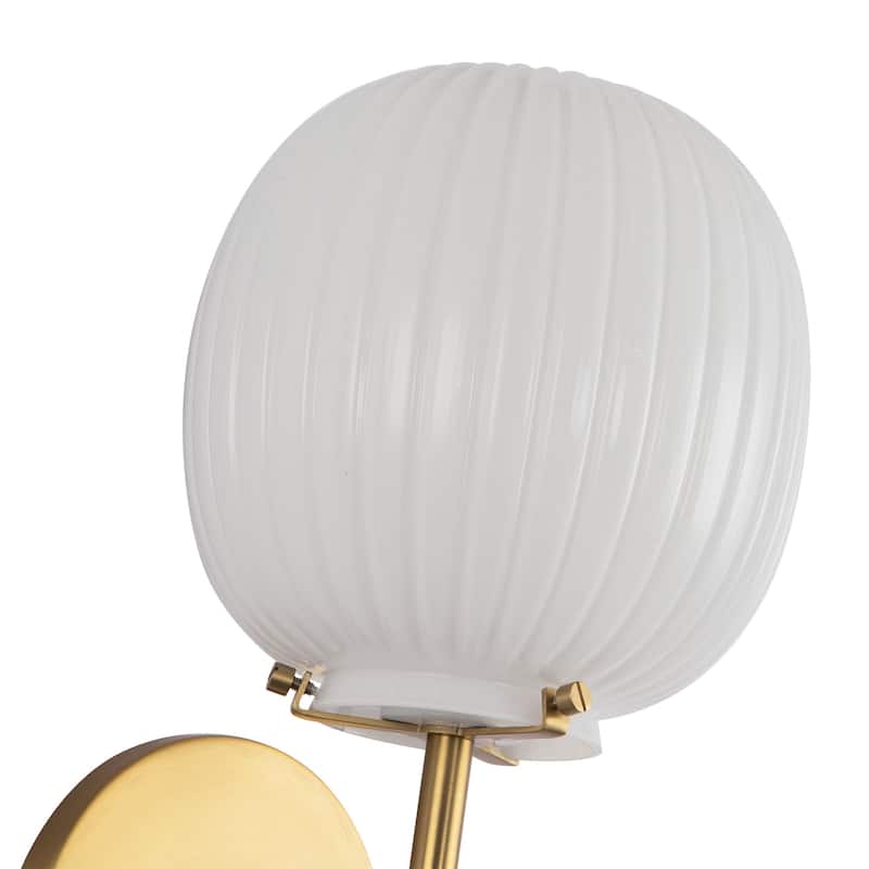 Alora Lighting WV579107 Cherise 12" Tall Bathroom Sconce with Ribbed