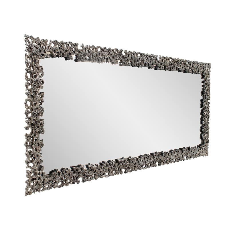Asbille Glossy White Wall Mirror