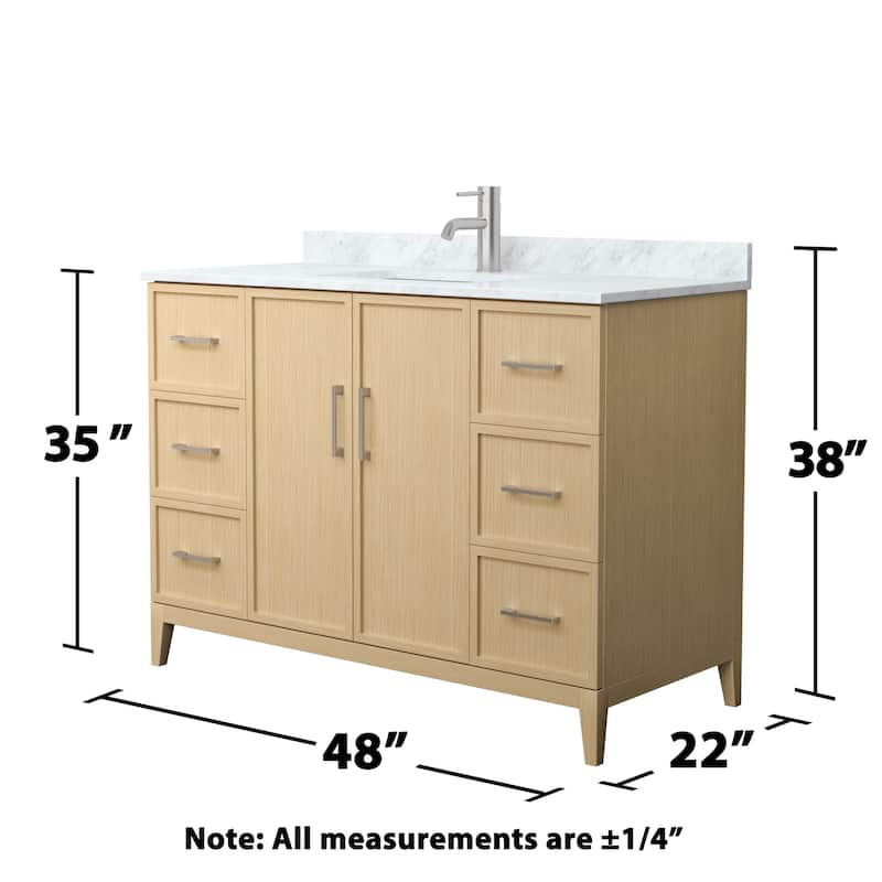 Elan 48-inch Single Vanity, Marble Top