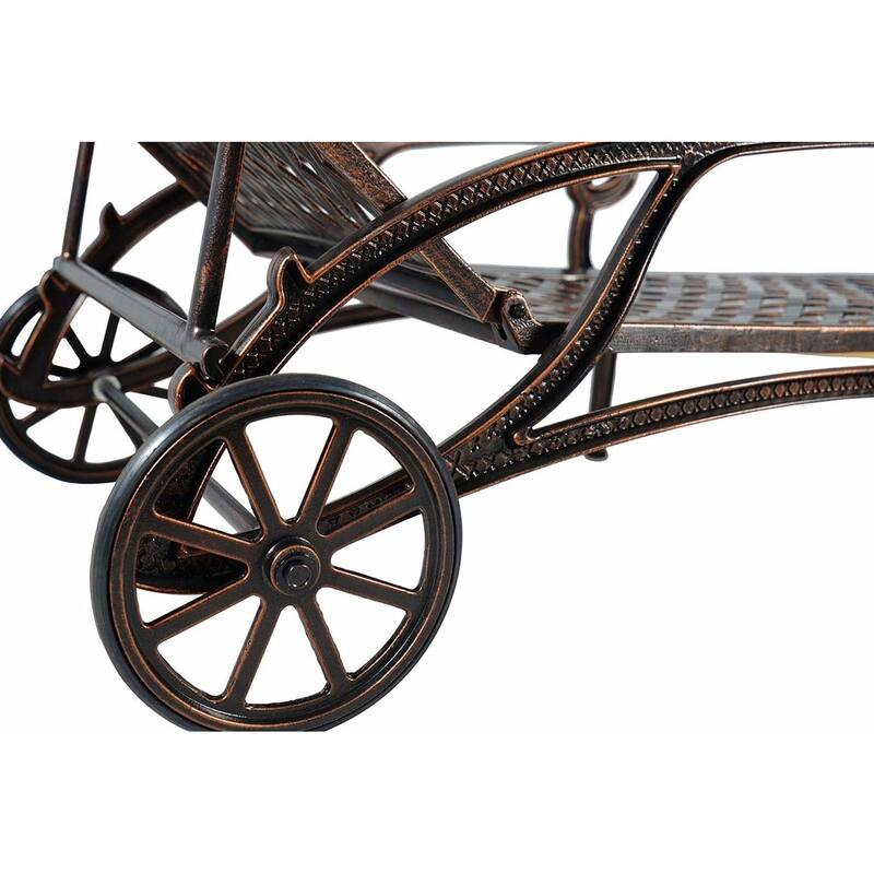 Adjustable Poolside Chaise Lounge - Reclining, Rust-Resistant Aluminum