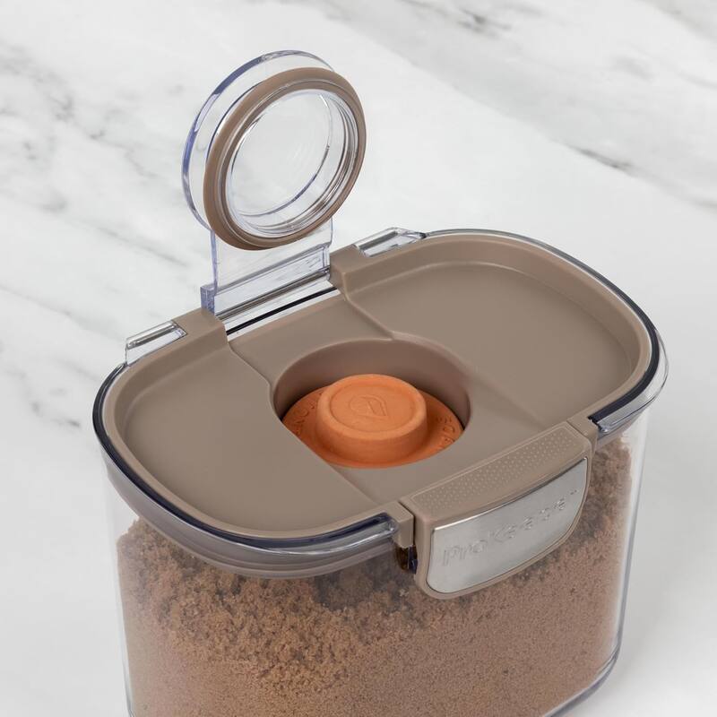 ProKeeper+ 9 Piece Clear Plastic Airtight Food Flour and Sugar Baker's Kitchen Storage Organization Container