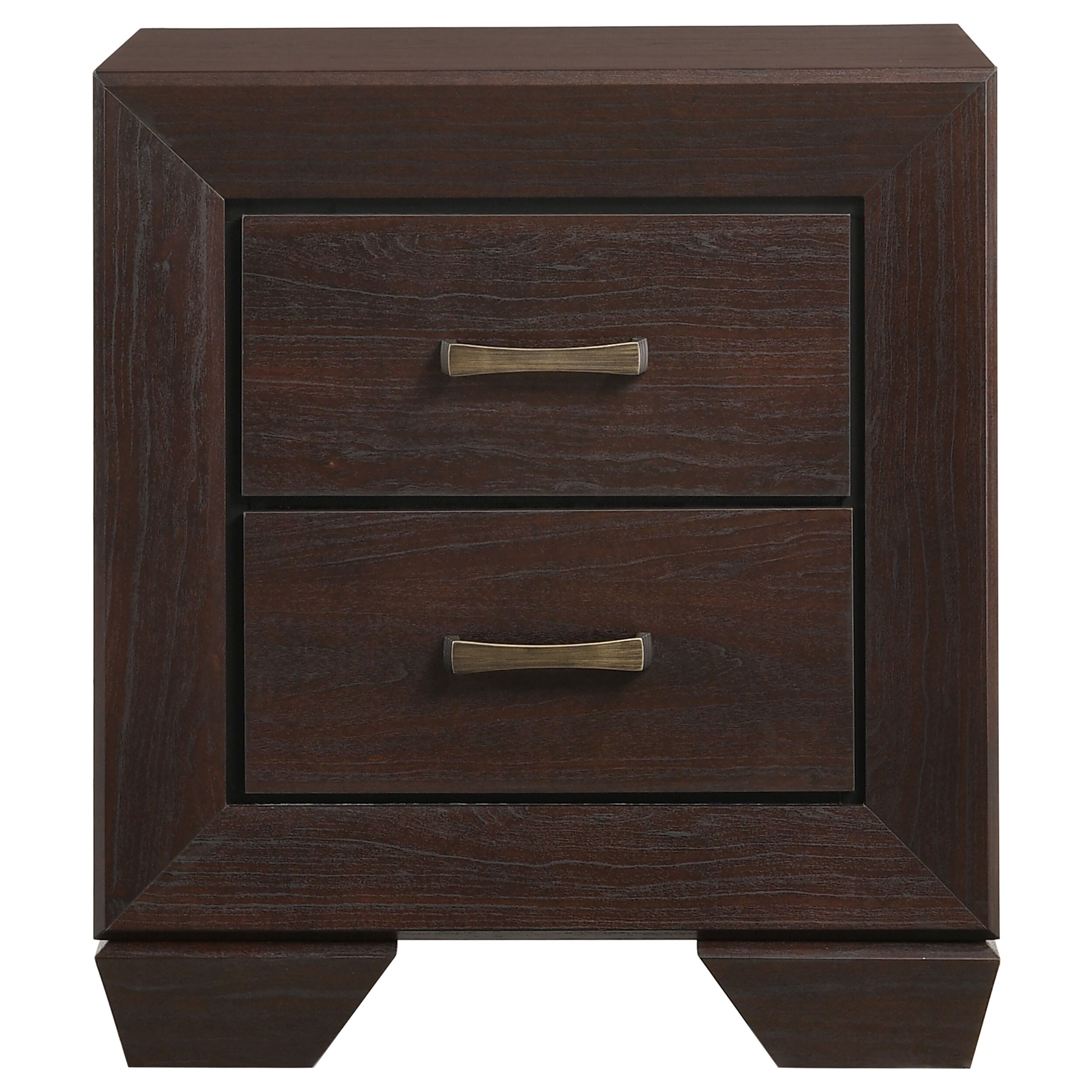 Kauffman Modern 2-Drawer Nightstand with Sleek Transitional Design  -image