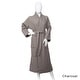 preview thumbnail 4 of 12, Superior Cotton Waffle Weave Spa Bath Robe M - Charcoal