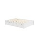 preview thumbnail 15 of 15, Simple Platform Bed Full Size Wood Bed Frame with Twin Trundle and 2 Drawers Suit for Kids Bedroom, No Box Spring Needed White