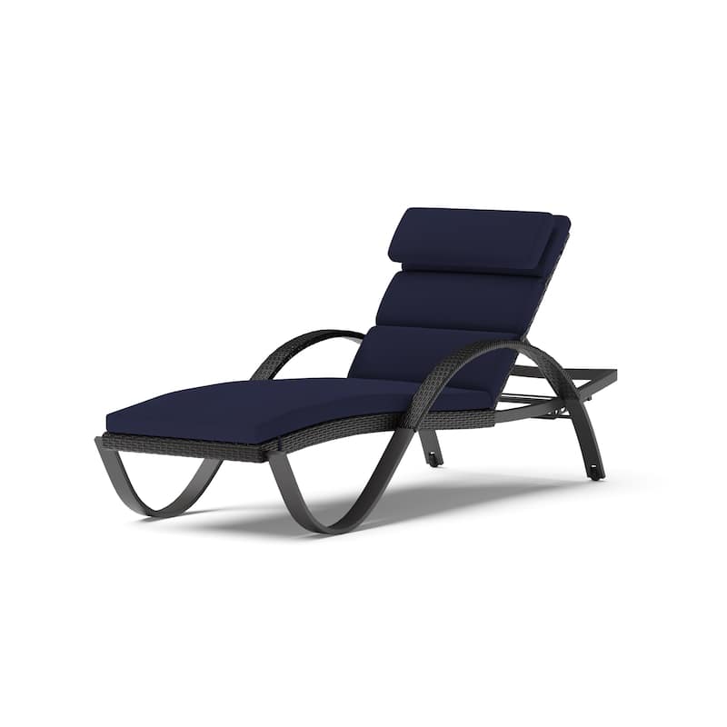Deco 2 Aluminum Outdoor Patio Chaise Lounges Set