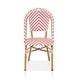 preview thumbnail 46 of 95, Furniture of America Irene French Chevron Wicker Patio Dining Chairs