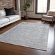 preview thumbnail 1 of 7, Machine Washable Indoor/ Outdoor Vintage Traditional Chantille Rug Silver - 10' x 14'