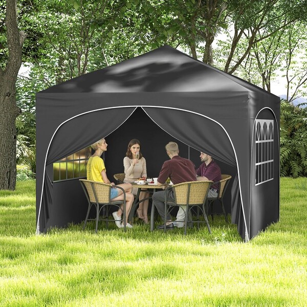 MASTERCANOPY 10x10 Pop Up Canopy Tent with 2 Shelters