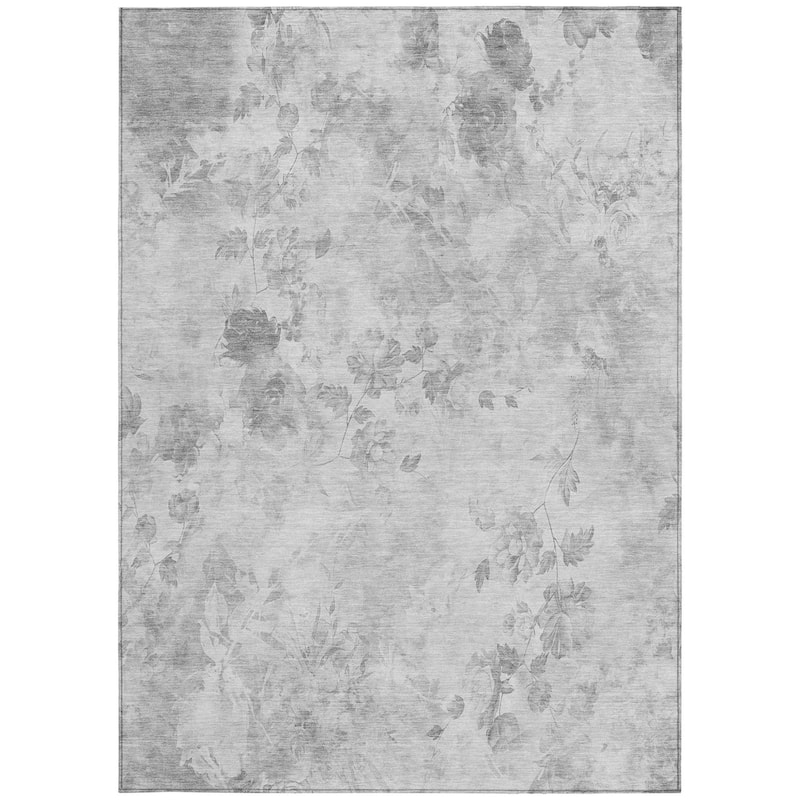 HomeRoots Floral Transitional Rectangle Outdoor Rug