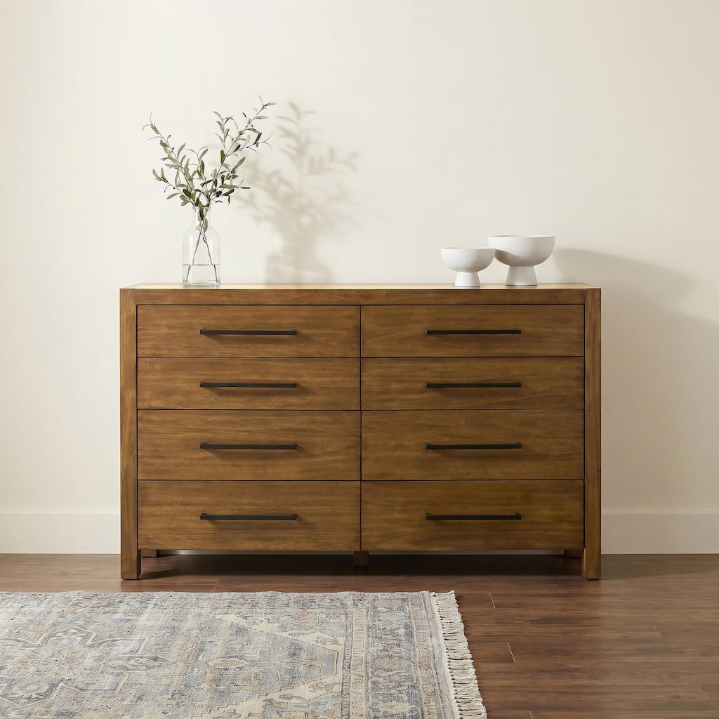 Adderley 8-drawer Bedroom Dresser Cabinet Warm Brown