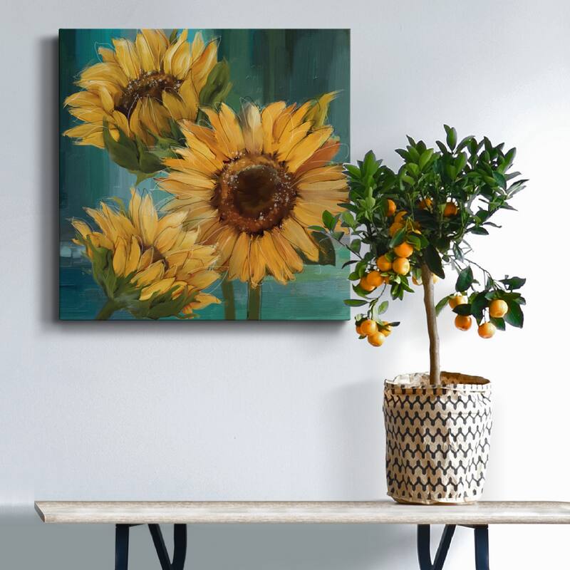Sunflower I-Premium Gallery Wrapped Canvas - Ready to Hang