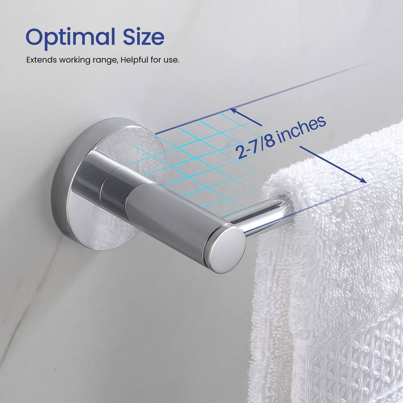 Circular 2-Piece Bathroom Hardware Set
