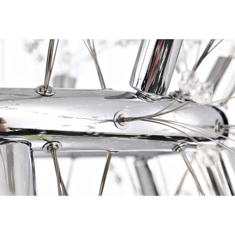 Xhosa 30 Inch chrome Polish Crystal Chandelier 12 Light