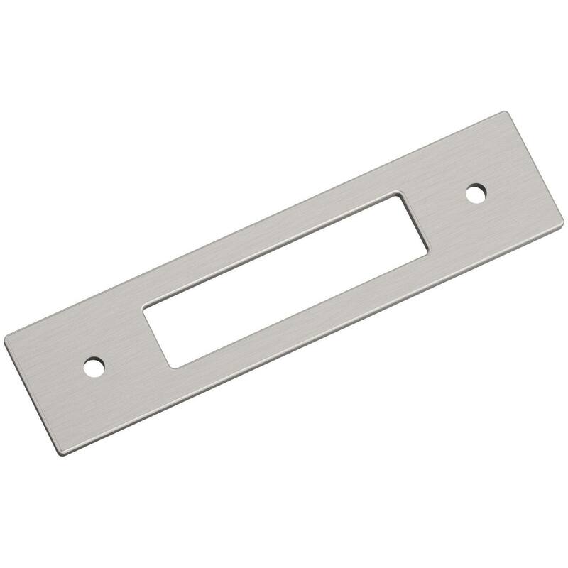 Amerock BP37782 Medora 5" Backplate for 3-3/4" Center to Center - Satin Nickel