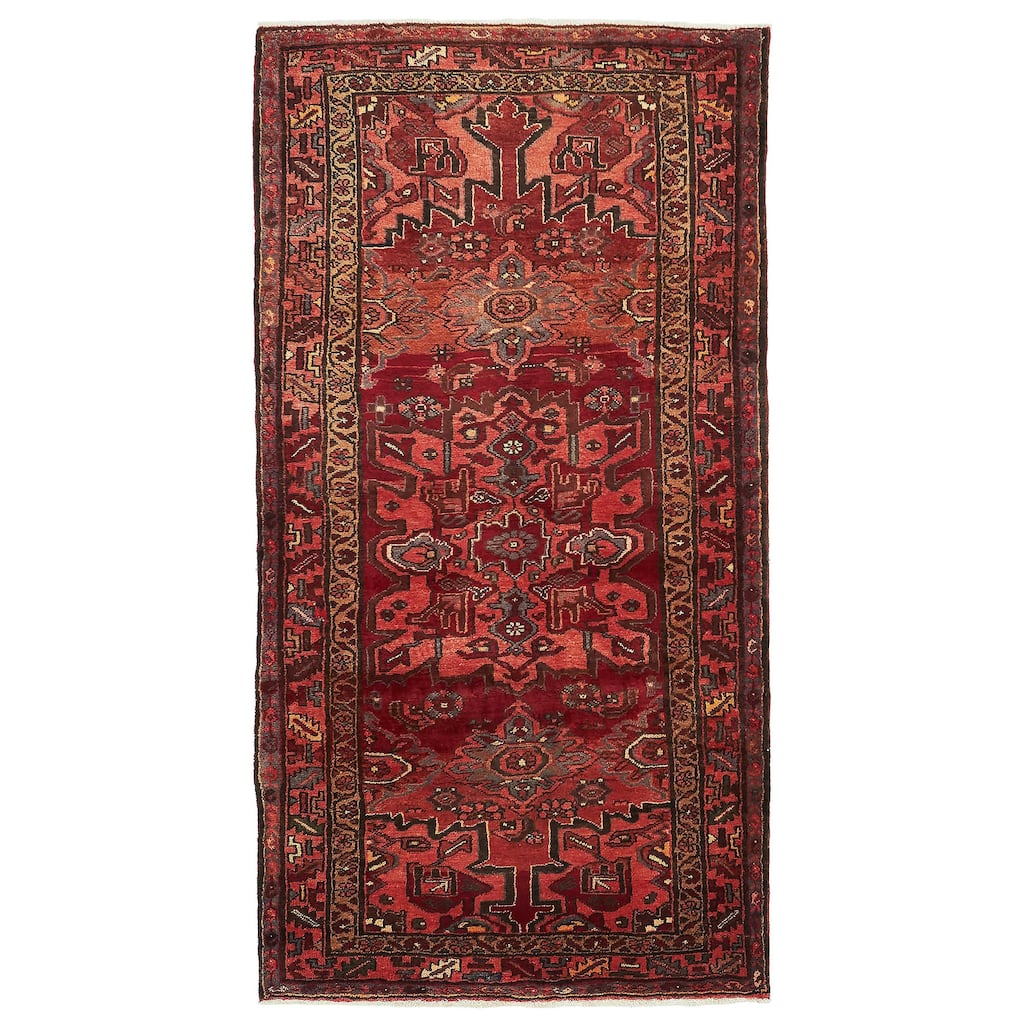 ECARPETGALLERY Hand-knotted Andelz Red Wool Rug - 3'6 x 6'8