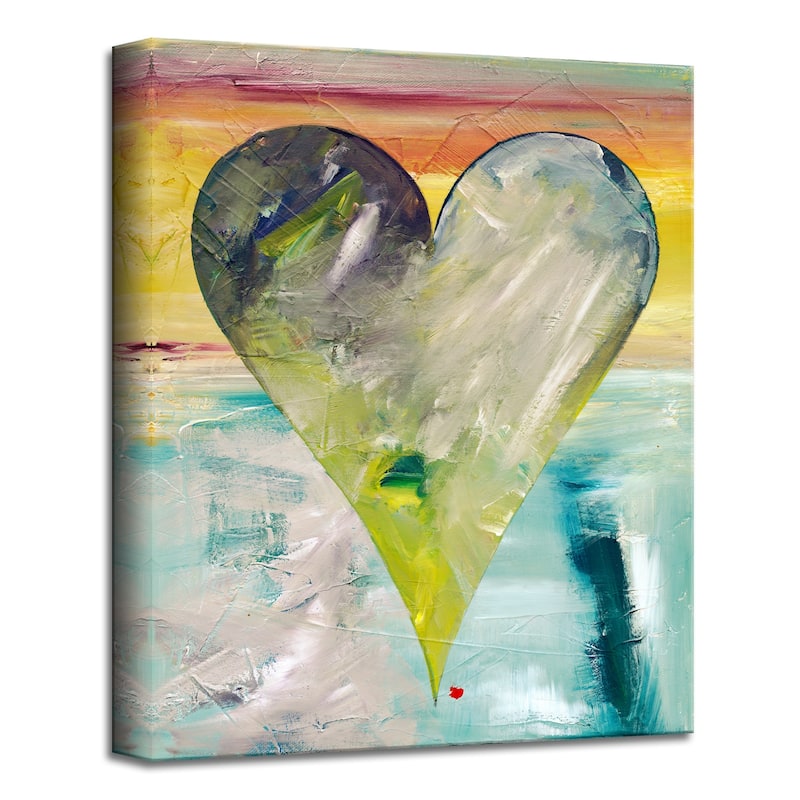 'Jakarta' Heartwork Wrapped Canvas Wall Art