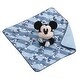 preview thumbnail 3 of 3, Disney Mickey Mouse Blue, White and Black Lovey Security Blanket