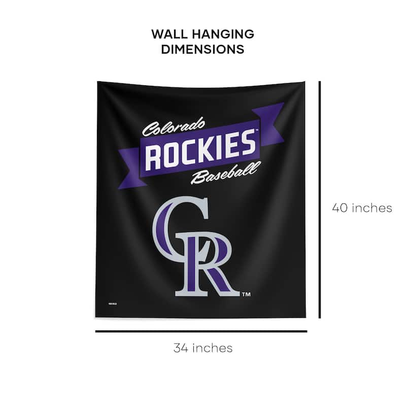 MLB Premium Rockies Printed Wall Hanging - 34"x40"