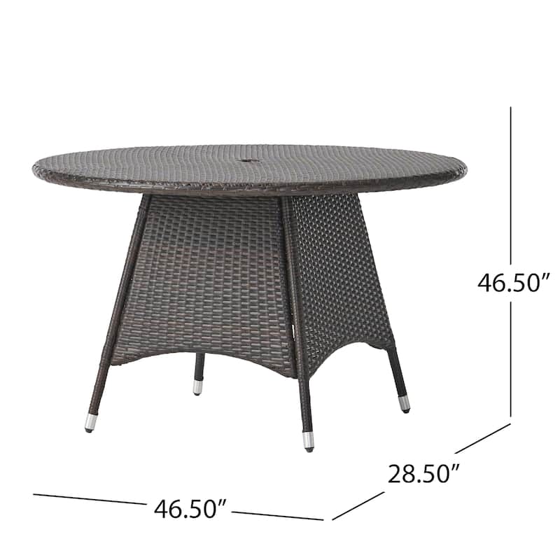 Palmers Outdoor 5-piece Wicker Dining Set with Cushions by Christopher Knight Home