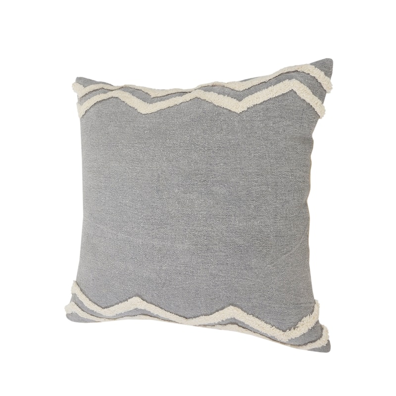Sevita Soft Chevron Bordered Throw Pillow, Single or Set of 2