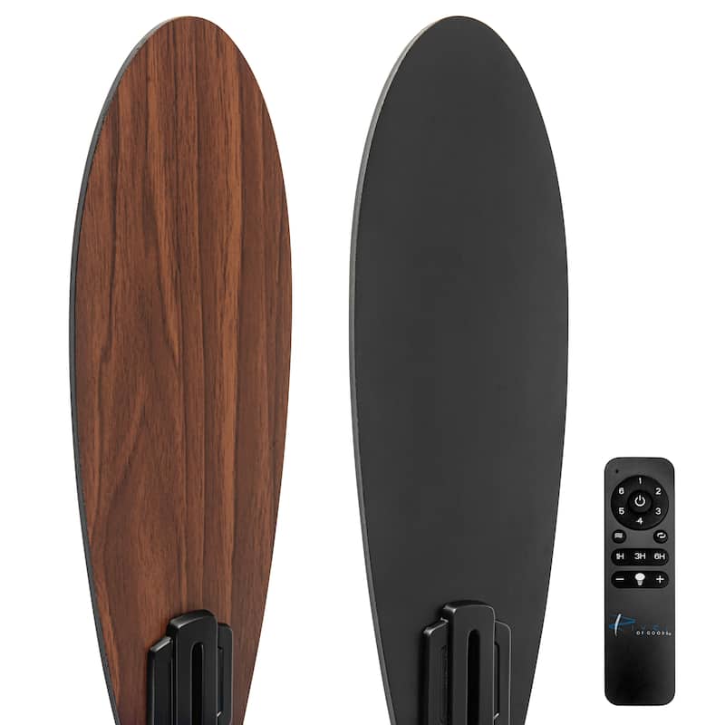 Maisie River of Goods 3-blade 42-inch Modern Indoor Ceiling Fan with Blue Hand-Cut Glass Globe Shade and Remote Control