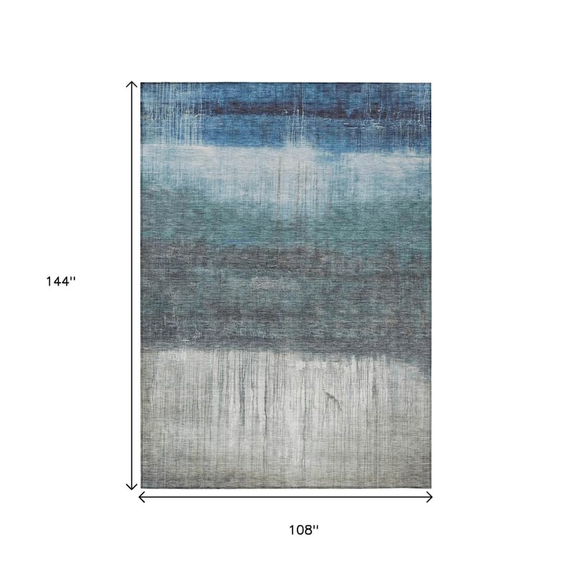 HomeRoots Abstract Transitional Rectangle Outdoor Rug