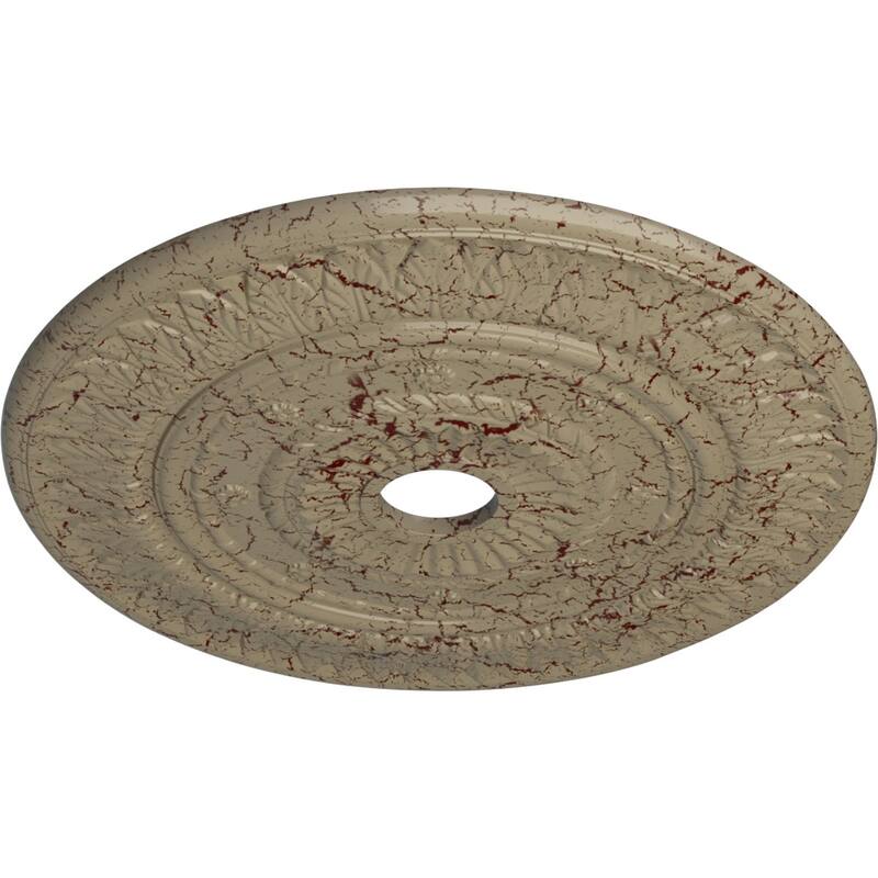 26 3/4"OD x 3 5/8"ID x 1 1/8"P Leaf Ceiling Medallion