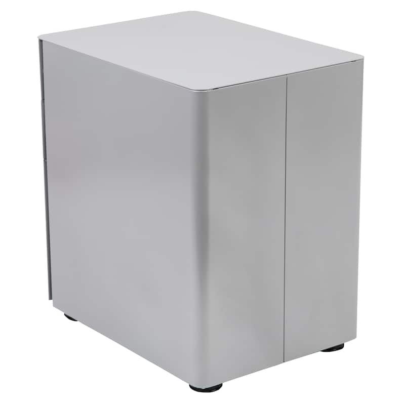 Modern 3-Drawer Mobile Locking Filing Cabinet Storage Organizer