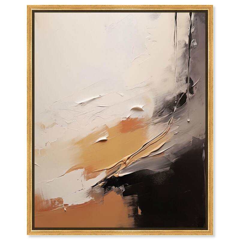 Baked Clay I Canvas by Art Remedy - Gold - 36" x 45"