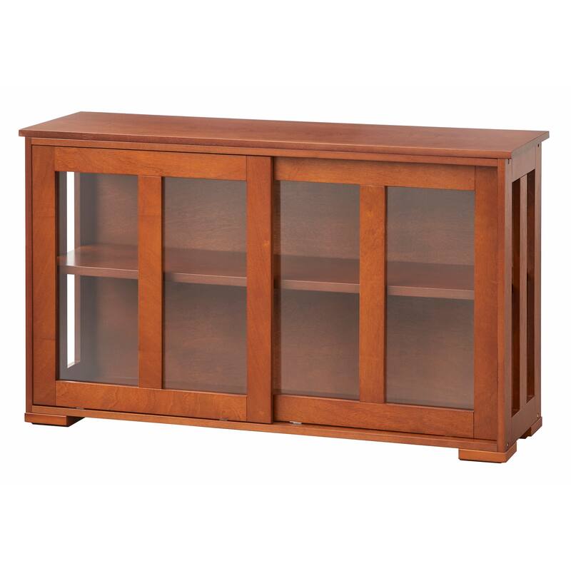 Porch & Den Jefferson Sliding Glass Door Stackable China Cabinet