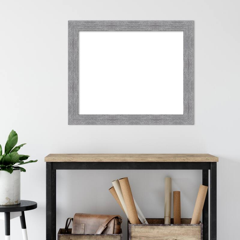 Amanti Art Bark Rustic Char Framed Dry Erase Magnetic Board