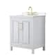 Option White / White Quartz Top / Brushed Gold Hardware