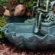 preview thumbnail 6 of 10, Fairy Shell Outdoor Water Fountain Garden & Backyard Feature - 30"