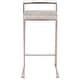 preview thumbnail 27 of 51, Silver Orchid Forrest Stackable Stainless Steel Bar Stool (Set of 2) - N/A Light Grey Cowboy