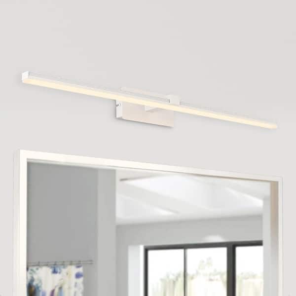slide 2 of 13, Contemporary Bathroom Led Vanity Light 23.8 Inches - White