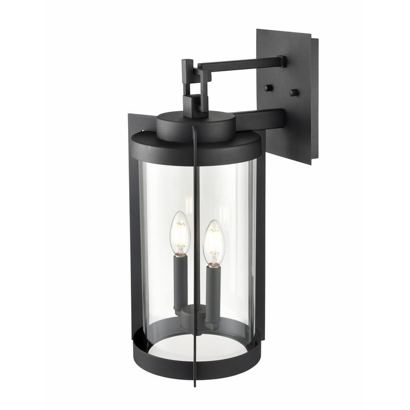 Millennium Lighting Ellway 1 Light Outdoor Wall Sconce in Textured Black