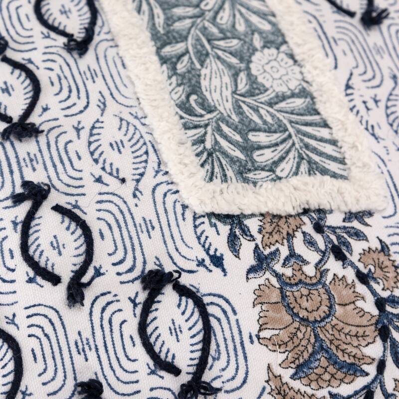 Rizzy Home Primitive Block Print Throw Pillow