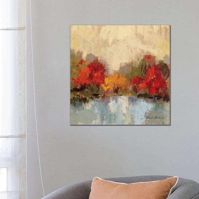 iCanvas "Fall Riverside I " by Silvia Vassileva Canvas Print - 26x26x1.5