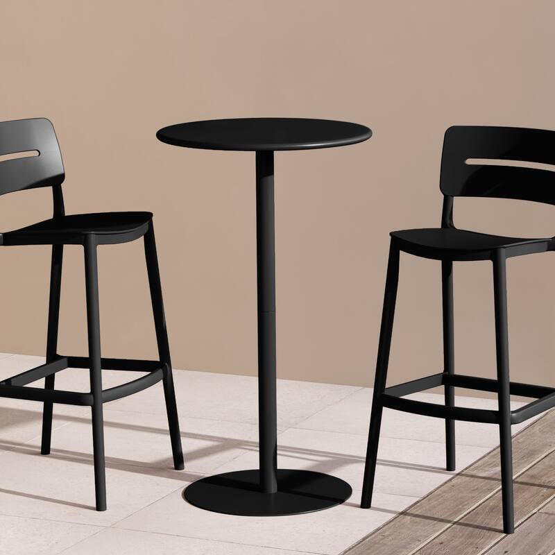 Frond and Form Outdoor Round Bar Table