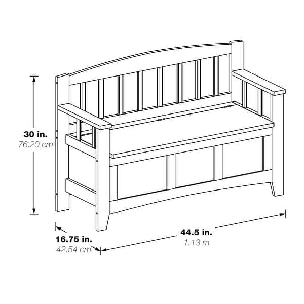 Metro Entryway Storage Bench