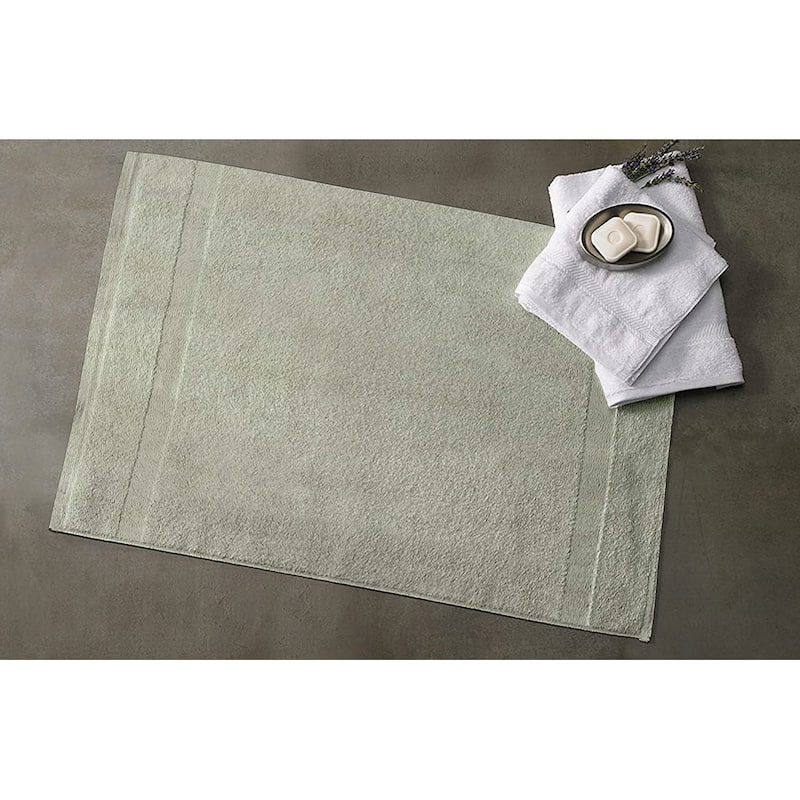 GOTS Certified Organic Cotton Feather Touch Quick Dry 900 GSM Bath Mat, 20"X33"