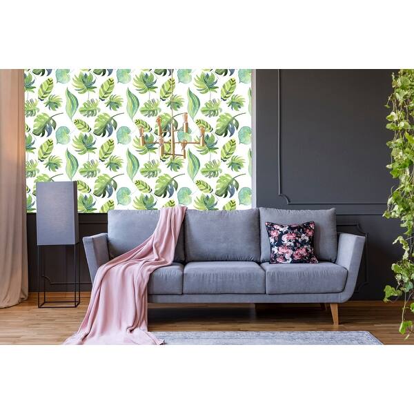 Shop Harvest Tropical Removable Wallpaper 10 Ft H X 24 Inch W Overstock 31708712