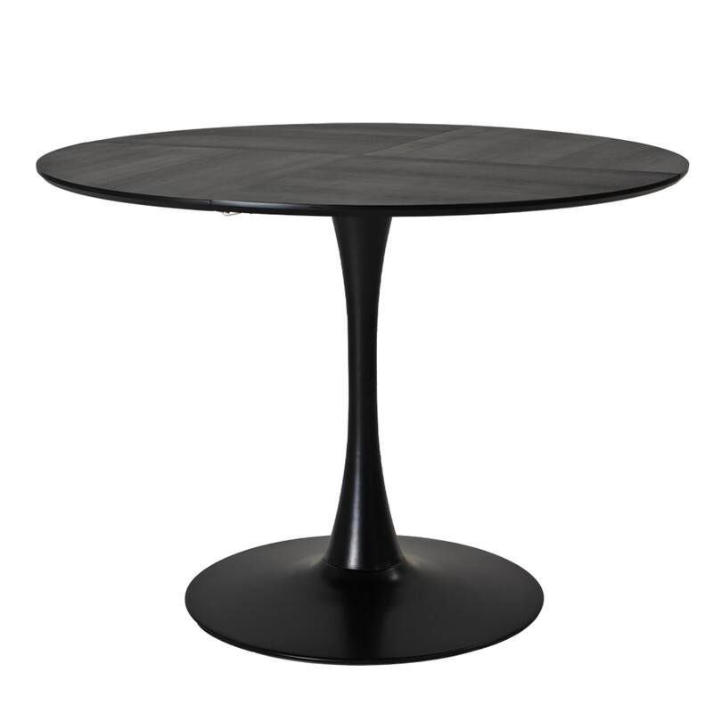 47.24" Modern Round Dining Table,Four Patchwork Tabletops